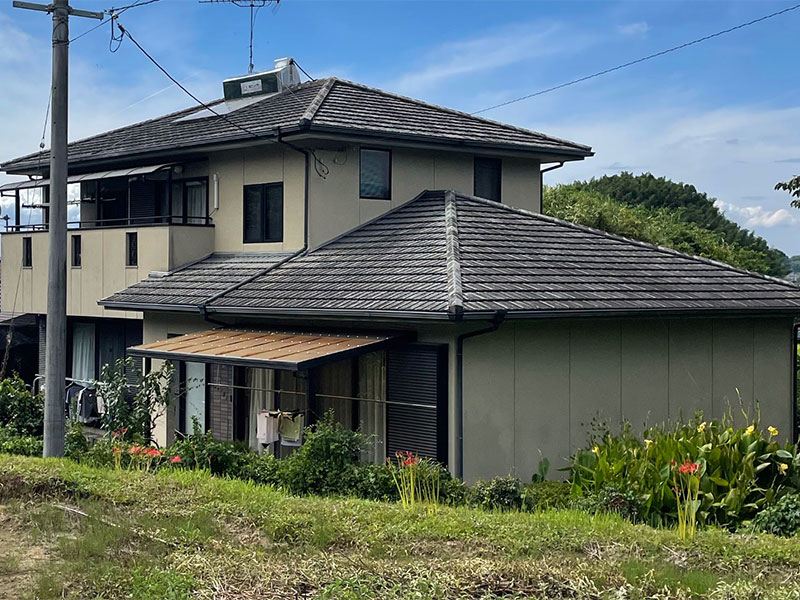 熊本県山鹿市菊鹿町　M様邸　外壁、屋根塗装工事