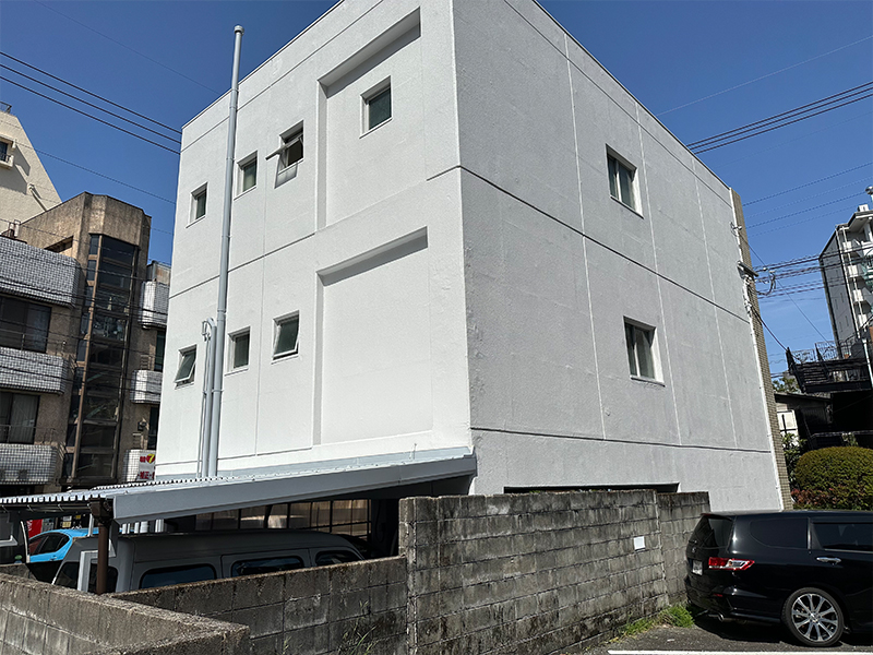 熊本県熊本市中央区九品寺　S様ビル　外壁塗装、防水塗装